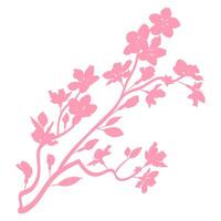 Sakura branch with flowers decoration. photo