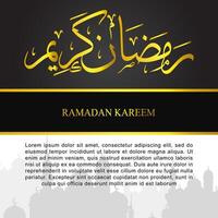 ramadan Social media post template design , elegant square cover with arabian ornament vector