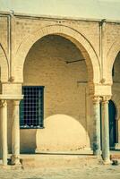 La gran mezquita de Kairouan, Túnez, África foto