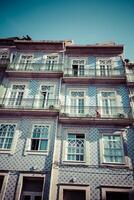 vistoso casas de porto ribera, Portugal foto