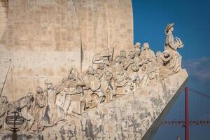 Monumento a el descubrimientos de nuevo mundo en lisboa, Portugal foto