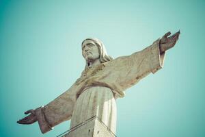 Jesus Christ monument in Lisbon - Portugal photo