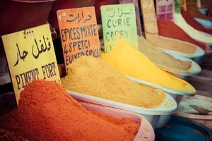 Marruecos tradicional mercado foto