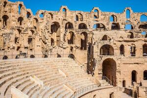 Amphitheater in El Jem, Tunisia photo