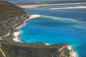 Beautiful landscape view of the National Park Arrabida in Setubal,Portugal. photo