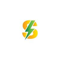 S Letter Renewable Energy Logo Design Template vector