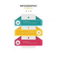 plantilla de infografía de línea de tiempo plana vector