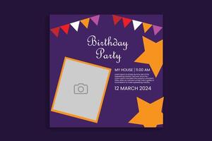 Birthday Banner Design vector