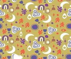 Boho abstrack pattern seamless. Suitable for textile designs, handkerchief designs, background, etc vector