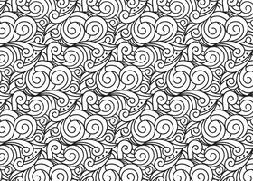 seamless pattern curl line background vector