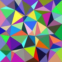 Multicolored irregular triangle mosaic vector background design