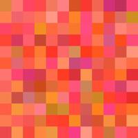 Geometric abstract square mosaic background - vector illustration from squares in red colorful tones