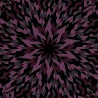 Round tiled pattern mosaic background - hypnotic abstract colorful vector graphic design from geometrical shapes
