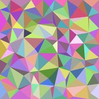 Geometrical abstract irregular triangle tiled background - polygon vector graphic from triangles in colorful tones