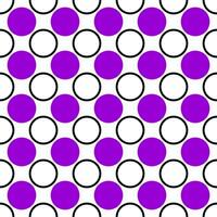 Seamless geometrical circle pattern design background - colored vector graphic