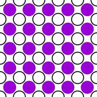 Seamless geometrical circle pattern design background - colored vector graphic