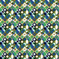 Seamless mosaic pattern background - colorful abstract vector graphic design