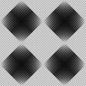 Geometrical dot pattern background - abstract black and white vector design