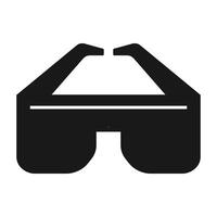 VR glasses icon vector