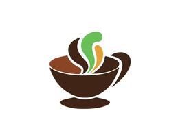 Cup of coffee silhouette vector illustration on a white background