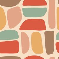 Boho Shapes, Geometric Modern Colors Pastel Pattern vector