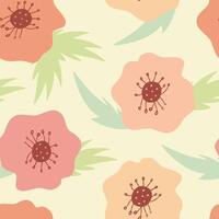 resumen Clásico boho floral modelo vector