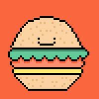 fast food pixelart design illustration vector