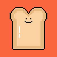 bread pixelart design illustration vector