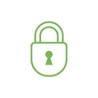 Padlock Icon Vector Template Illustration Design