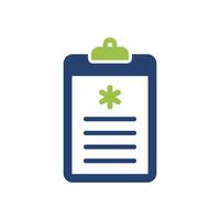 Health Care Diagnosis Cross Sign Clipboard Icon Vector Template Illustration Design