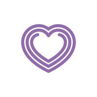 Heart Icon Vector Template Illustration Trendy Design