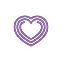 Heart Icon Vector Template Illustration Trendy Design