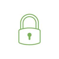 Padlock Icon Vector Template Illustration Design