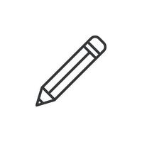 Pencil Drawing Stationery Icon Vector Template