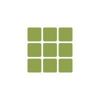 Widget Grid View Button Icon Vector Template Illustration Design
