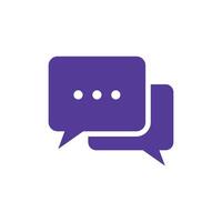 Chat Speech Bubble Icon Vector Template Illustration Design