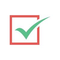 Check mark, Checklist Icon Vector Template Illustration Design