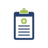 Health Care Diagnosis Cross Sign Clipboard Icon Vector Template Illustration Design