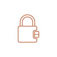 Padlock Icon Vector Template Illustration Design