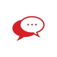 Chat Speech Bubble Icon Vector Template Illustration Design