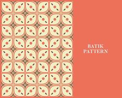BATIK PATTERN WITH RETRO STYLE AND COLOR vector
