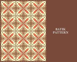 BATIK PATTERN WITH RETRO STYLE AND COLOR vector