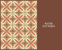 BATIK PATTERN WITH RETRO STYLE AND COLOR vector