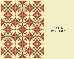 BATIK PATTERN WITH RETRO STYLE AND COLOR vector