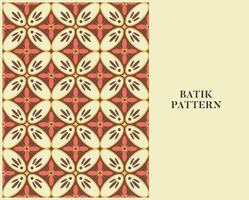 BATIK PATTERN WITH RETRO STYLE AND COLOR vector