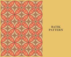 BATIK PATTERN WITH RETRO STYLE AND COLOR vector