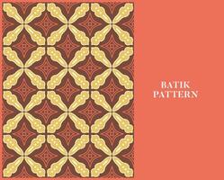 BATIK PATTERN WITH RETRO STYLE AND COLOR vector