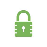 Padlock Icon Vector Template Illustration Design