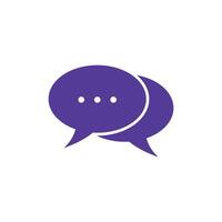 Chat Speech Bubble Icon Vector Template Illustration Design