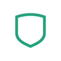Simple Shield Icon Logo Template Illustration Design vector